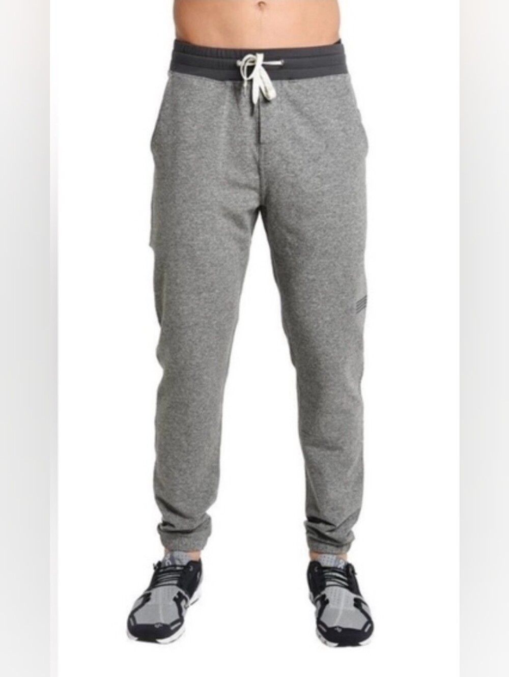 Vuori Heather Grey Drawstring Joggers